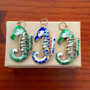 Seahorse charms